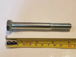 Pack of 4 Bolts, 1/2"-13 X 4" Grade 5 Hex Cap Screw Coarse Thread - Picture 1 of 6