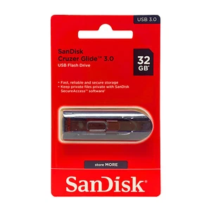 SanDisk Cruzer Glide 32GB Flash Drive USB 3.0 Flash Drive Thumb Memory Pen - Picture 1 of 3