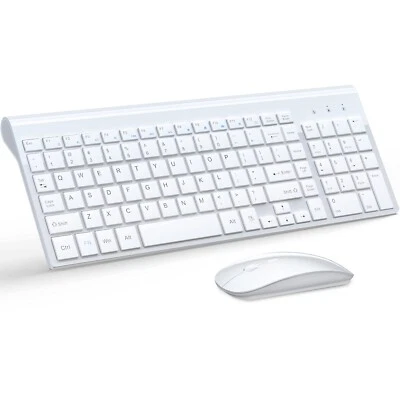 Wireless Keyboard and Mouse Ultra Slim Combo, TopMate 2.4G Silent Compact USB 24 - Image 1 of 4