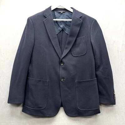 Blazer Banana Republic Para Hombre Talla 44 R Calce Ajustado Lana Italiana Mario Bellucci Azul Foto 1 de 4