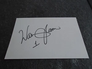WARREN MOON SIGNED 4X6 INDEX CARD HOUSTON OILERS SEATTLE SEAHAWKS HOF W/COA! - Picture 1 of 1