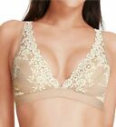 Nwot Wacoal 852191 Embrace Lace Soft Cup Non-Wive Bra Size 32 Nude