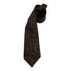 Vintage Robert Talbott Rutland's Hand Sewn Silk Tie Maroon Paisley Necktie 57"