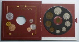 1930 George V UK 8-Münzen Sammlung mit 5 Silbermünzen inkl. Stichtag Halfcrown - Bild 1 von 23