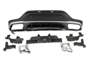 Diffusor für Mercedes GLC C253 Heck Stoßstange Diffusor AMG 63 ABS ab 20 AMGLine - Picture 1 of 2