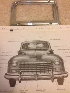 DODGE NOS PARK LAMP BISEL 1946-48 lado derecho cromado # 1154376 - Imagen 1 de 3