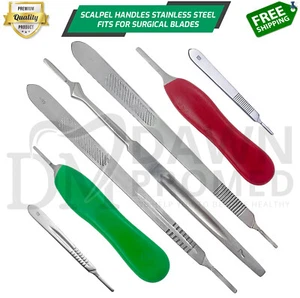 BP Scalpel Handles Stainless Steel, Lightweight, Fits Surgical Blades German Gr - Picture 1 of 73