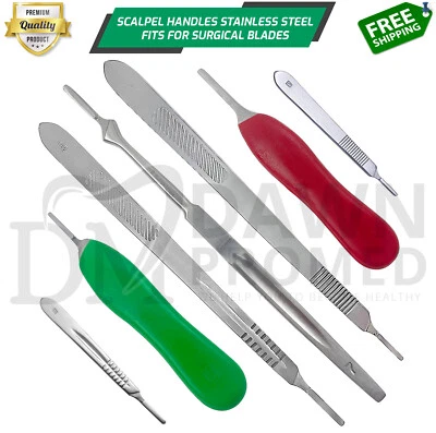 BP Scalpel Handles Stainless Steel, Lightweight, Fits Surgical Blades German Gr - Image 1 of 3