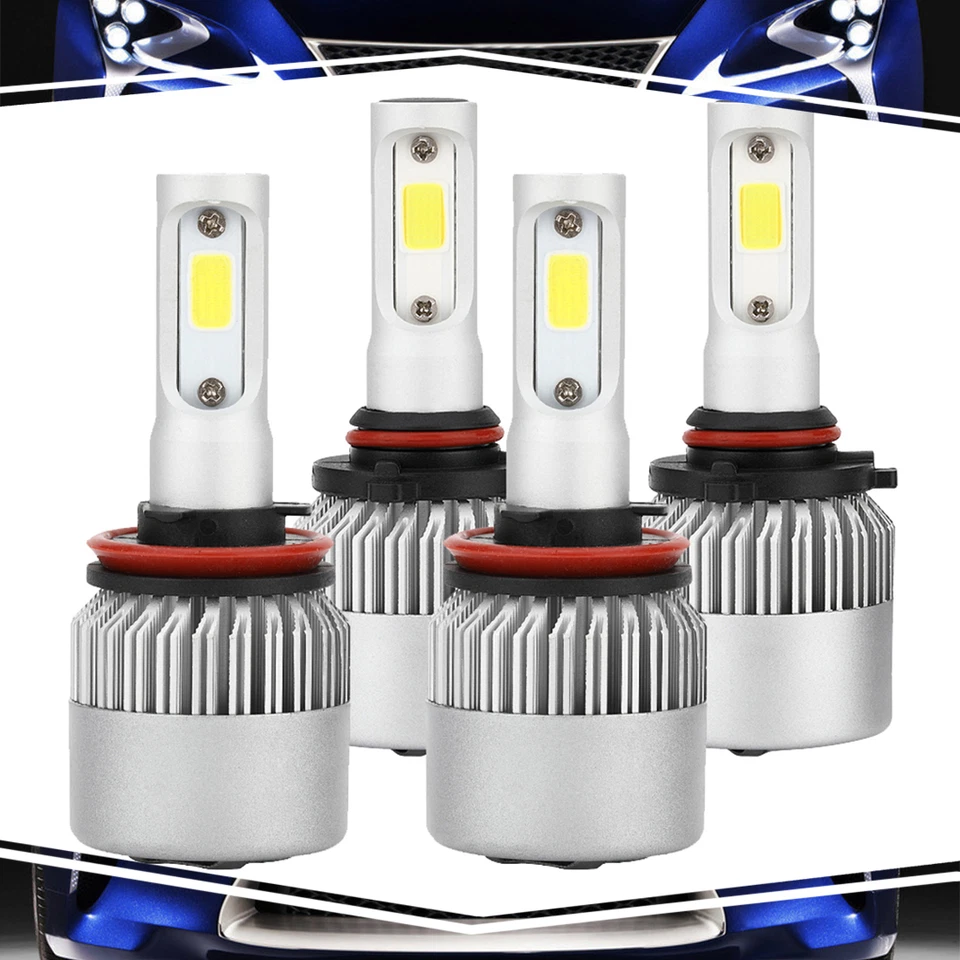 2 pares de bombillas antiniebla/diurnas 6000K 9005+H11 para Acura TL 2007-08 Foto 1 de 4