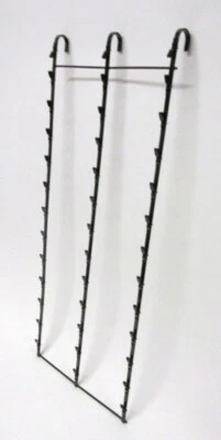 Estante de exhibición colgante negro 3 tiras 39 clips para papas fritas, dulces y bocadillos Foto 1 de 2