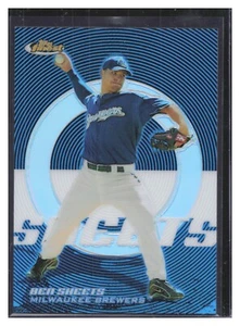 2005 Topps Finest Ben Sheets Blue Refractor /299 Milwaukee Brewers SP MLB Insert - Picture 1 of 2