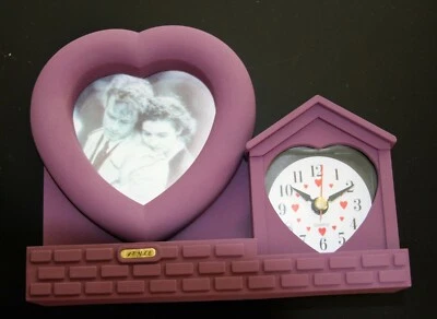 Decorative Heart Shaped Photo Clock - Image 1 of 4