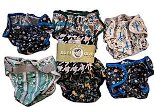 7 Diaper Covers 6 Thirstiest Excellent 1 Nicky's NIP - Picture 1 of 5