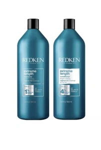 Redken Extreme Length Shampoo and Conditioner Set. Liter Each. New and Sealed - Picture 1 of 1