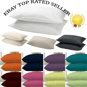 2-4 Pack Premium 100% Egyptian Cotton Pillow Cases Housewife Bed Pillow Cover - Picture 1 of 21