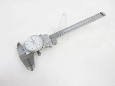 MITUTOYO 505-738 DIAL CALIPER 0-6" -.1" REVOLUTION ID & OD CARBIDE - Image 1 of 4