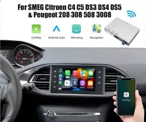 Peugeot apple carplay & android auto wireless for 208 2008 308 508 partner -SMEG - Picture 1 of 10