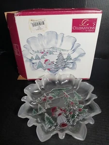 Celebrations by Mikasa Holiday Landscape Collection Candy Dish NIB - Picture 1 of 9