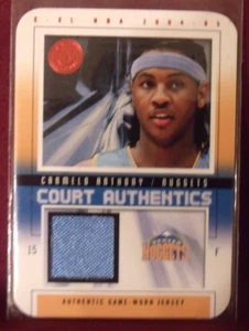 CARMELO ANTHONY 2004/05 FLEER E-XL COURT AUTHENTICS 75/75R 1/1!! - Picture 1 of 1