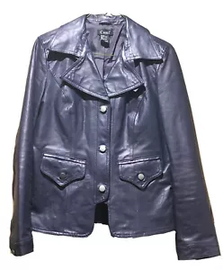 Neu mit Etikett Cami Damen lila Lederjacke Größe 6. Top Zustand - Bild 1 von 4