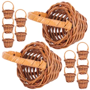 12 Stück Mini Einkaufskorb Puppenhaus Küche Zubehör Basteln Micro Szene - Bild 1 von 12