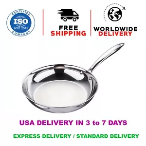 Bergner Stainless Steel Triply 20 cm Deep Fry Pan Faster Cooking Induction Base - Picture 1 of 13