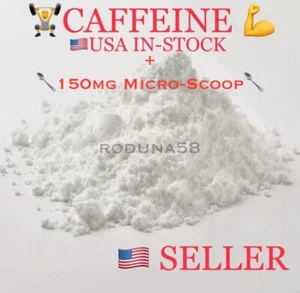 100%CAFFEINE anhydrous Powder. 2 OZ., TAKE A BUMP! Energy Now. Power. Pure 99.9%