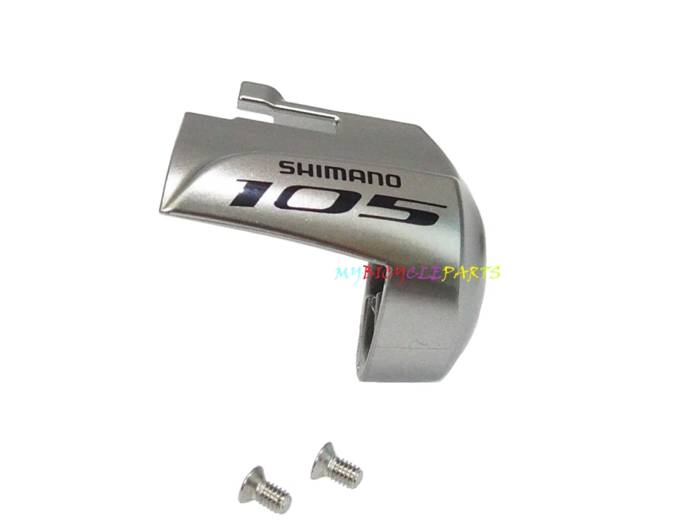 Shimano 105 ST-5800 Right Hand Lever Name Plate w/ Fixing Screw Silver - Image 1 of 1