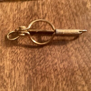 Vintage Rare Swank Klip Gold Tone Tie Bar tie Clip/Money Clip Art deco Signed - Picture 1 of 4