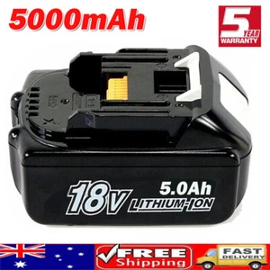 New 18V 5.0AH Battery For Makita BL1860 BL1850 BL1840 BL1830 BL1860B BL1850B LXT - Picture 1 of 7