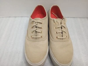 Women's Bass Khaki Coco Size 9 Canvas Shoes - Picture 1 of 11