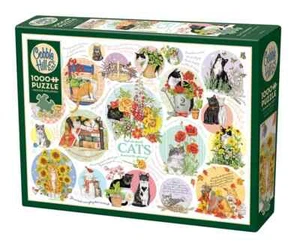 Cat Thoughts 1000 Piece Jigsaw Puzzle Cobble Hill New - Picture 1 of 2