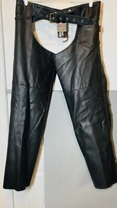 Lo último Cuero Para Hombre Motociclista C702X Negro Trenzado Gorras Talla 3XL Bolsillo Cremalleras Broches a presión - Imagen 1 de 19