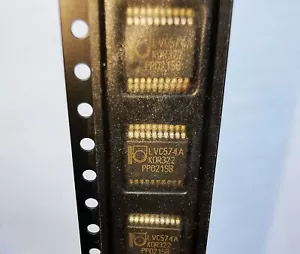 Flip-Flop Octal tipo D Philips 74LVC574ADB (x10) CMOS w / tri-state SSOP-20 SMT - Imagen 1 de 2