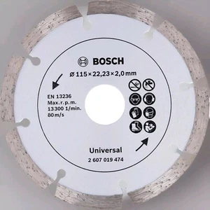 Bosch Baumaterial Diamanttrennscheibe 115 x 22,23 x 2,0mm 2607019474 Stein Beton - Bild 1 von 2