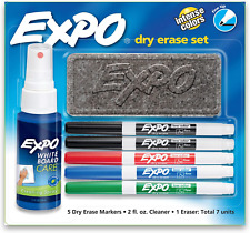 Dry Erase Whiteboard Marker Fine Tip Starter Set (Pack of 6)