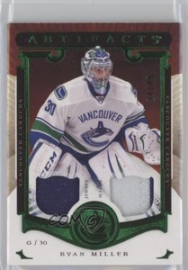2015 Upper Deck Artifacts Stars Emerald Jersey/Patch /49 Ryan Miller #106 Patch
