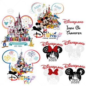Disneyland Iron on Tshirt Transfer Mickey Minnie Family Disney Trip 2025 Sticker - Picture 1 of 8