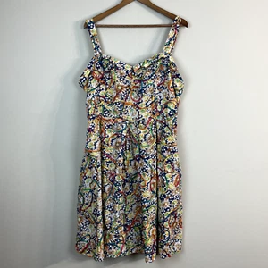 Vestido Tatyana 3XL Multicolor Floral Bordado Línea A Rockabilly Retro Pinup - Imagen 1 de 11