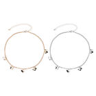 Simple Necklace Alloy Thin Light Weight Adjustable Length Delicate Circle Choke