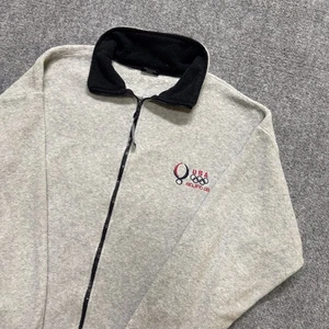 USA Olympia Jacke Herren M 2008 Beijing Full Zip Fleece Activewear grau - Bild 1 von 11