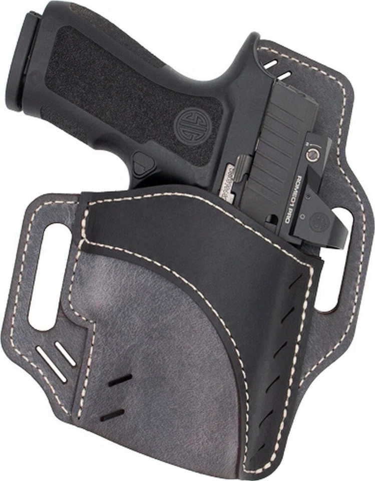 Versacarry Horizon Full Size OWB Grey Base Black Leather Holster - UGH2GRY - Изображение 1 из 1