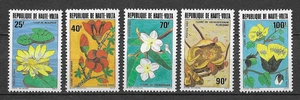 Haute - Volta fleurs série de 5 timbres neufs MNH /TE5724 - Imagen 1 de 1