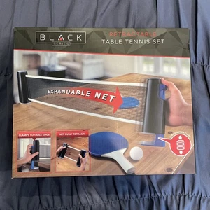 ON SALE. Black Series Retractable Table Tennis Ping Pong Equipment Set. NEW - Picture 1 of 3