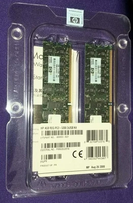 LOT 5 New Genuine OEM HP REG PC2-5300 4GB (2x2GB) KIT P/N 408853-B21 Server RAM - Image 1 of 3