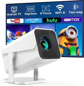 Built-in Apps & Electric Focus Smart Mini Projector with WiFi and Bluetooth - Picture 1 of 9