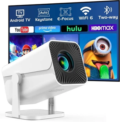 Built-in Apps & Electric Focus Smart Mini Projector with WiFi and Bluetooth - Image 1 of 4