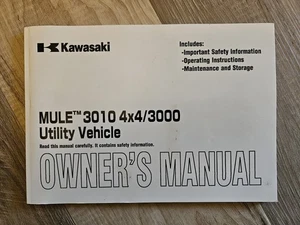 NOS Kawasaki 2008 MULE 3010 4x4/3000 KAF620E/G/H Owner's Manual P/N 99987-1455 - Picture 1 of 4