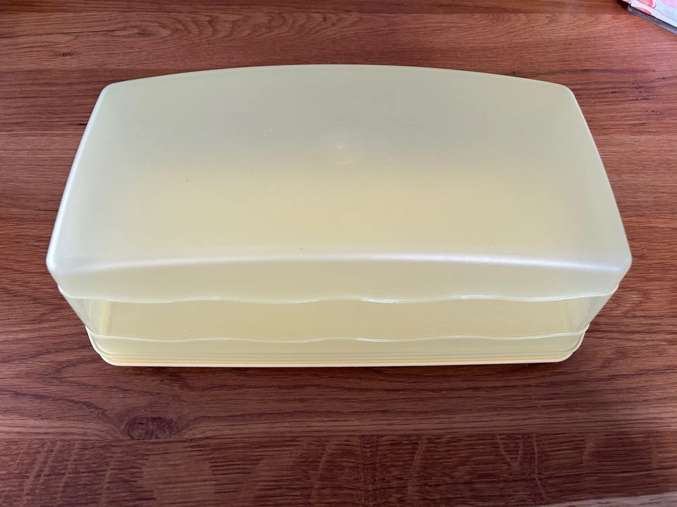Tupperware Kastenkuchenbehälter gelb - Bild 1 von 1