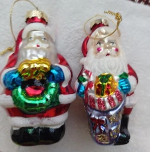 "Adornos de Navidad Thomas Pacconi de vidrio soplado de 3""" - Imagen 1 de 5